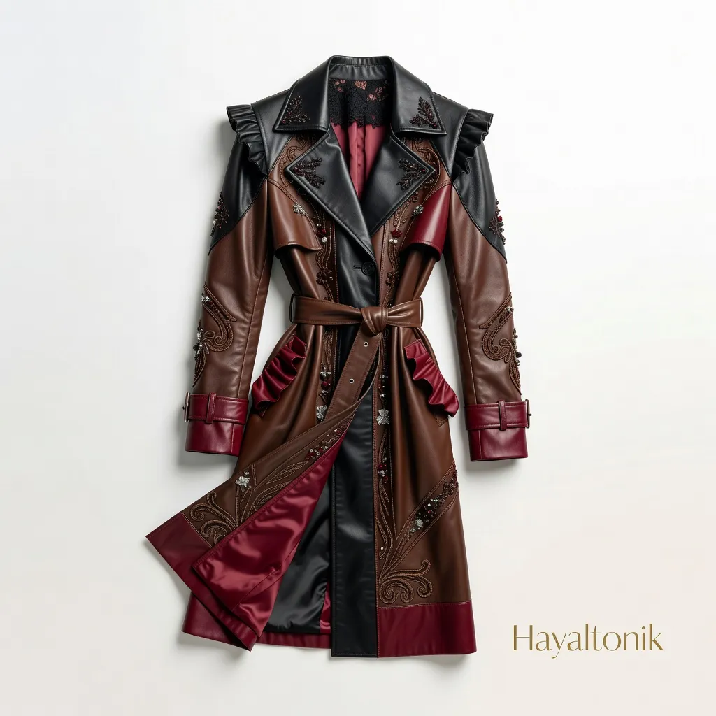 İtalyan Deri Trench