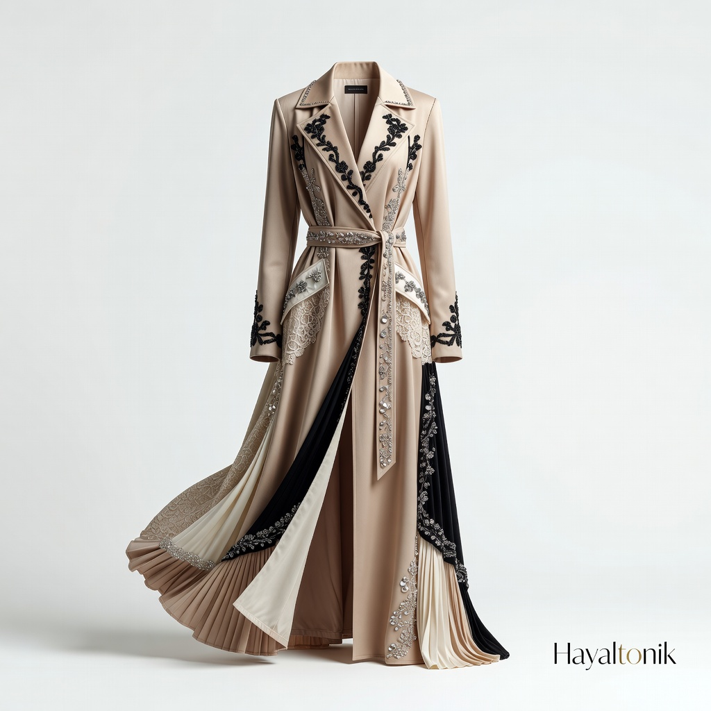 İnce Kaşe Slim Trench