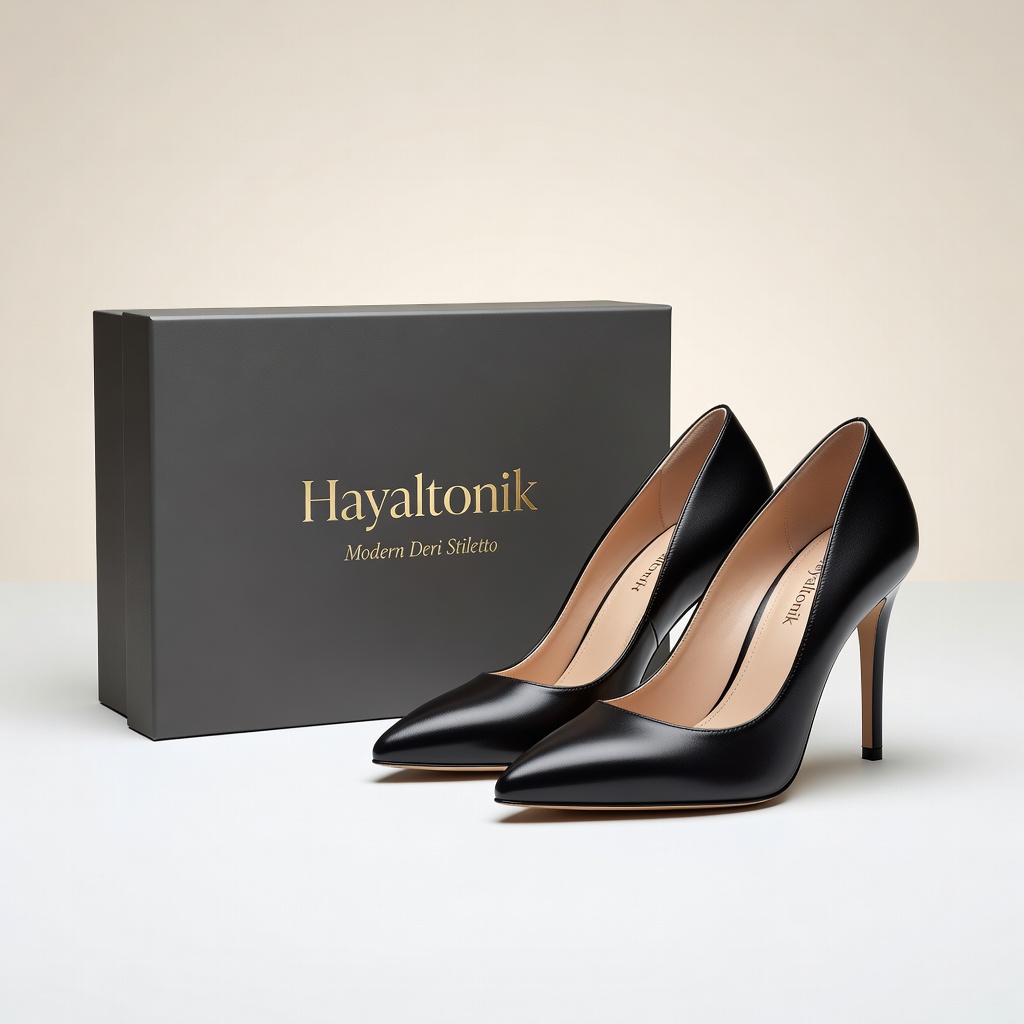 Modern Deri Stiletto