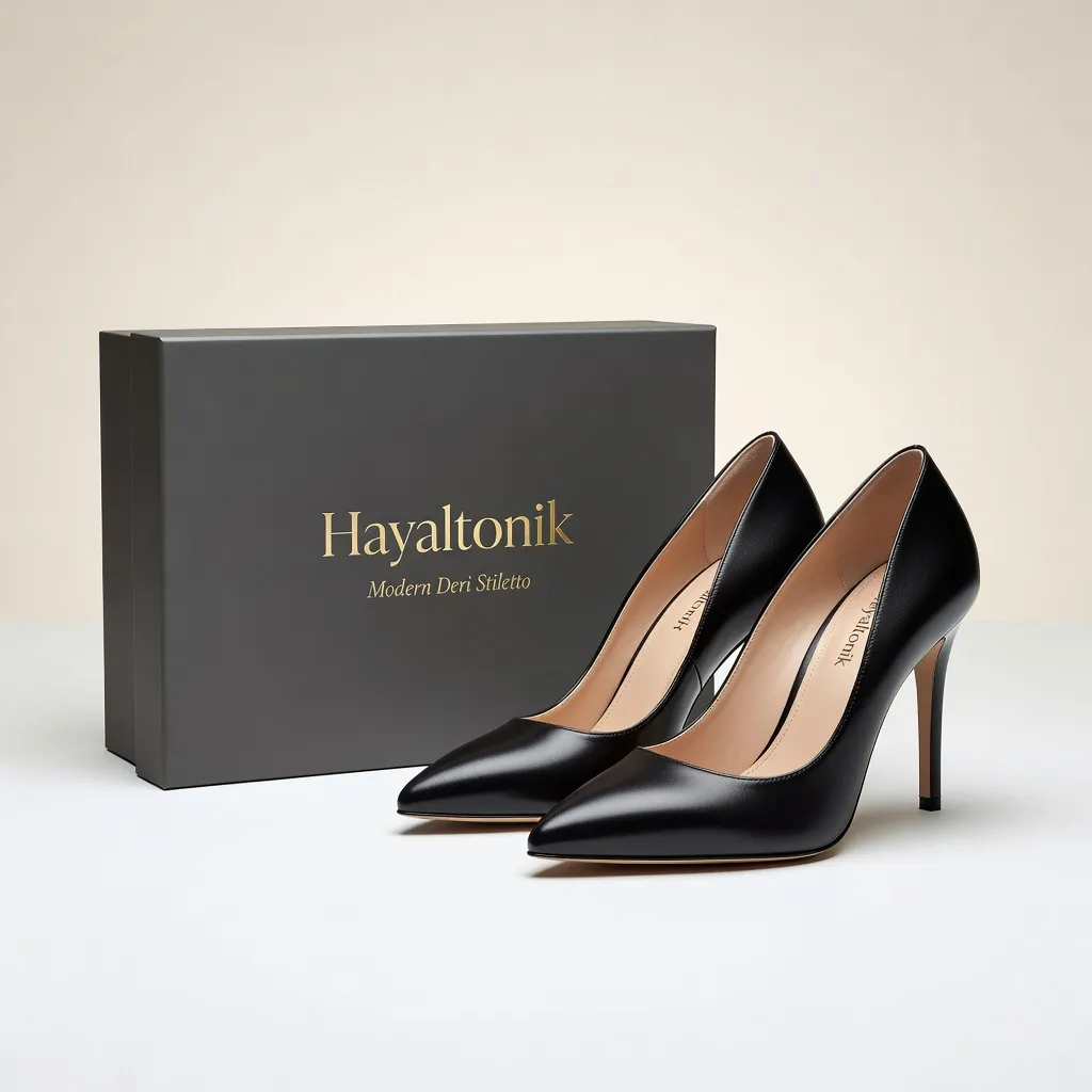 Modern Deri Stiletto