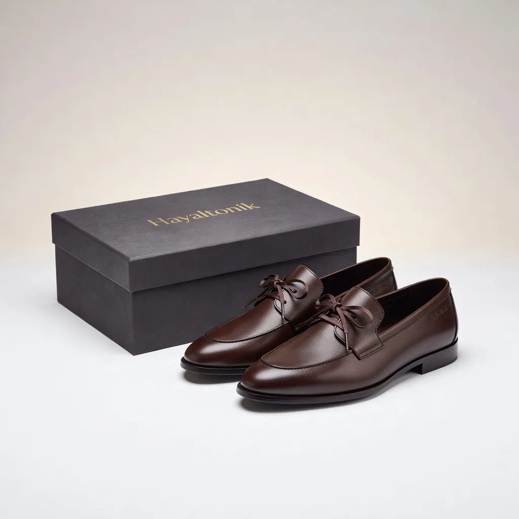 Sofistike Bağcıklı Loafer