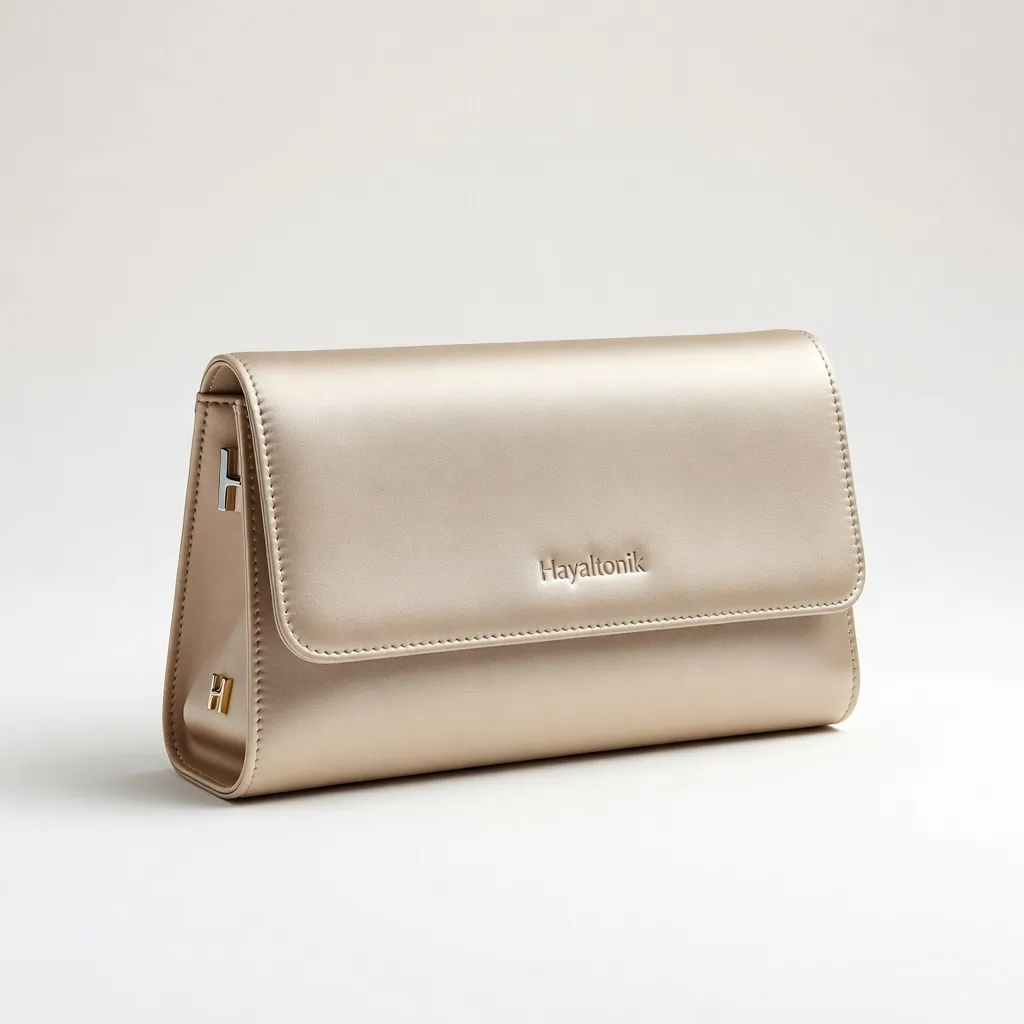 Saten Detaylı Clutch Çanta