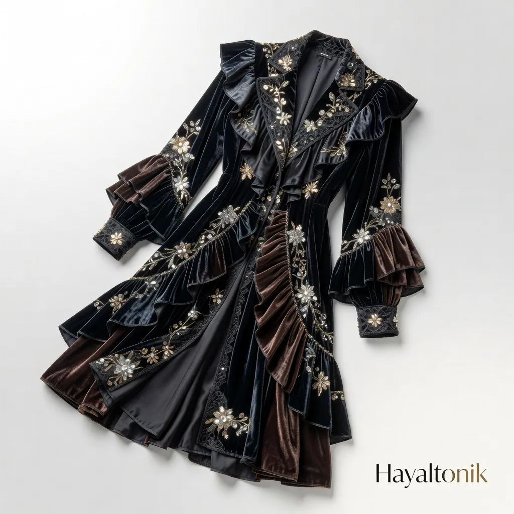 Kaşmir Velvet Palto
