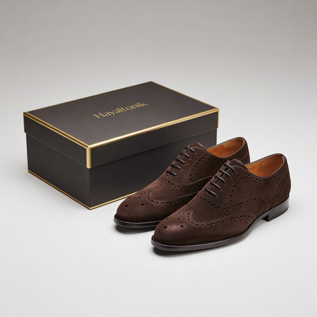 Rafine Süet Brogue